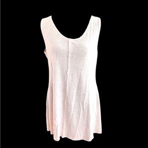 Soulitude Blush Pink Swing Tunic Tank | Sleeveless | Size Small